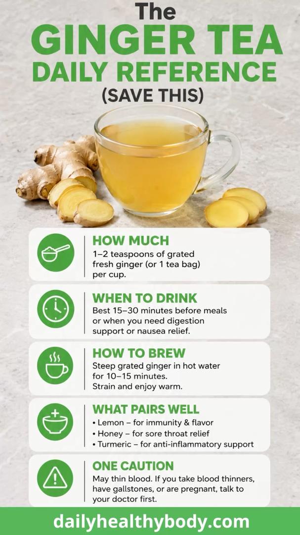 POCAS Honey Ginger Tea